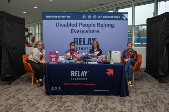 Relay accessibility team at the sensory station at the Oregon Business Plan Leadership Summit 2025