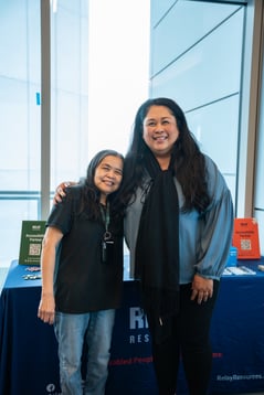 Efrenia Pere and Dr. Jennifer Camota Luebke