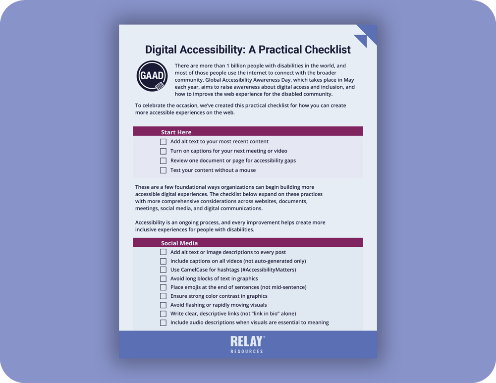 GAAD-Checklist