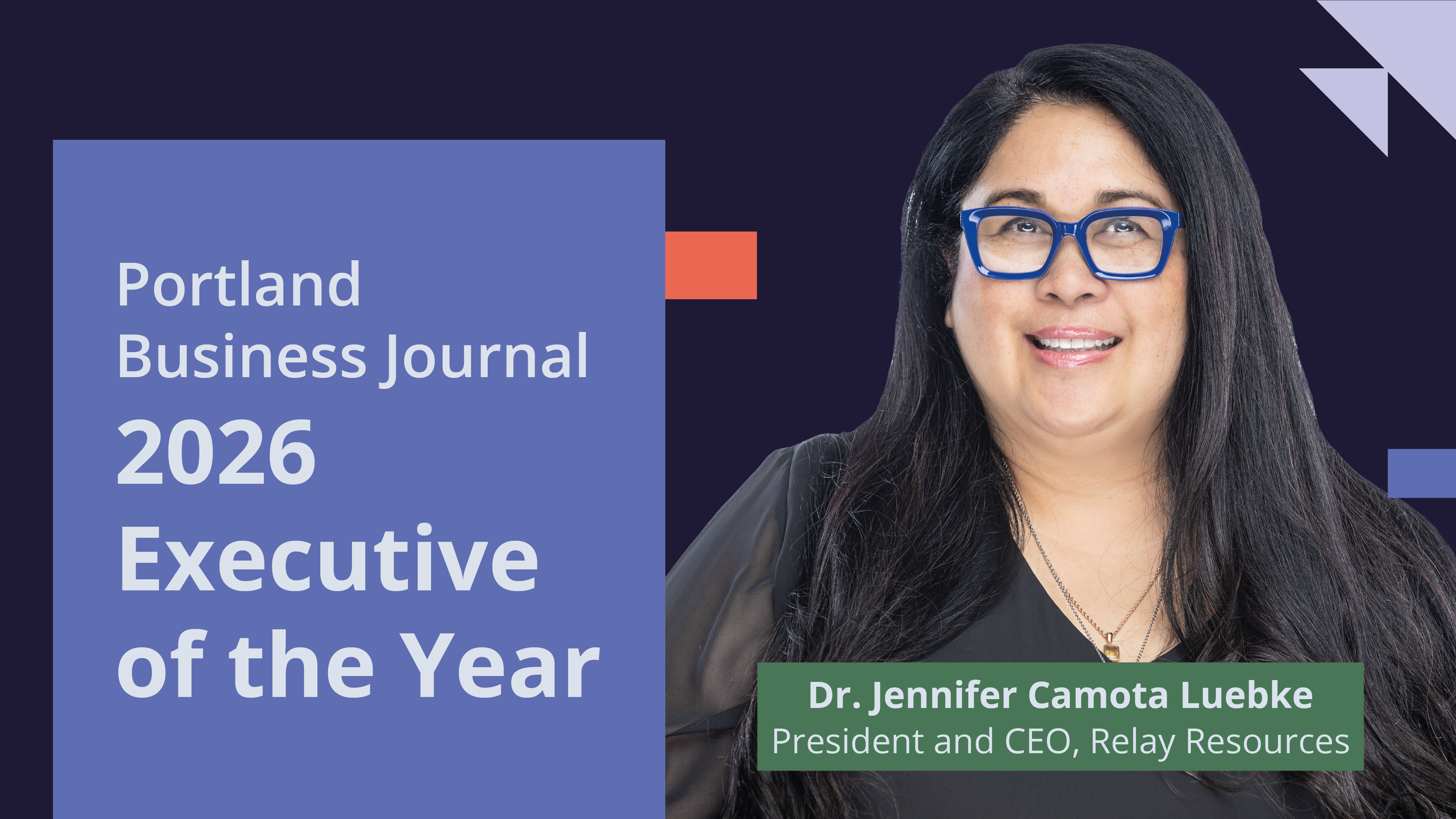 Celebrating Dr. Jennifer Camota Luebke, One of Portland Business Journal's Executives of the Year!